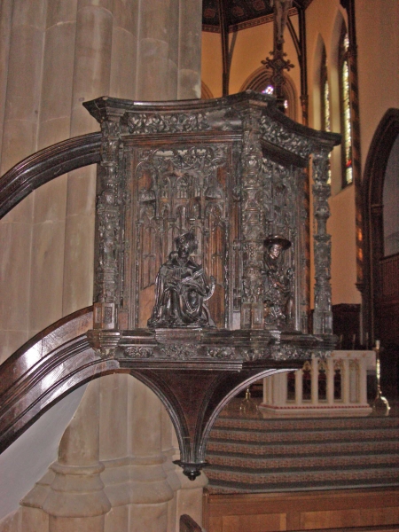 Late medieval pulpit (Image: Brian Andrews)