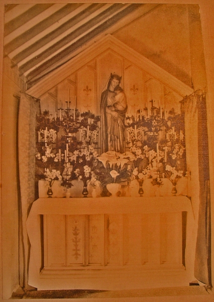 The Lady altar pre 1928 (Image: courtesy Michael Wortley)