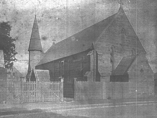 North west elevation of the post 1864 extended church (Image: St Augustine's Parish, Balmain)
