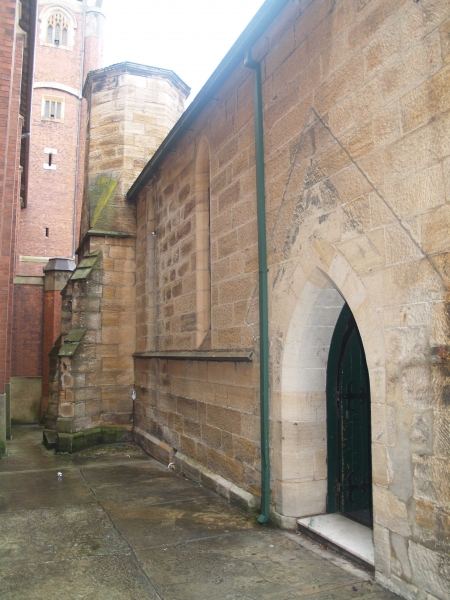 Location of demolished north porch (Image: Brian Andrews)