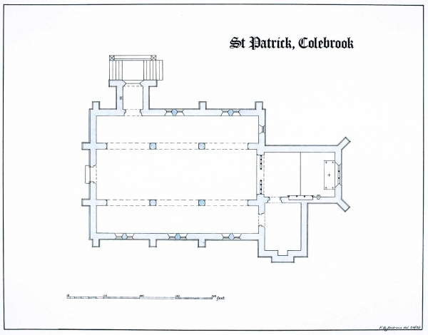 Measured ground plan (Brian Andrews)