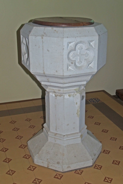 Baptismal font (Image: Brian Andrews)