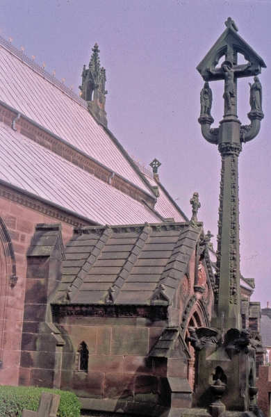 South flank with churchyard cross (Image: Brian Andrews)
