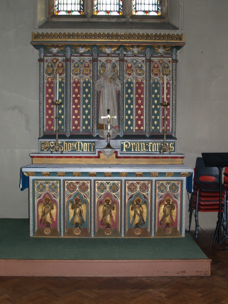 Altar as modified to be St Thomas More's altar (Image: Brian Andrews)