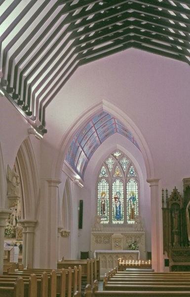 Pugin's nave and chancel looking north east (Image: Brian Andrews)