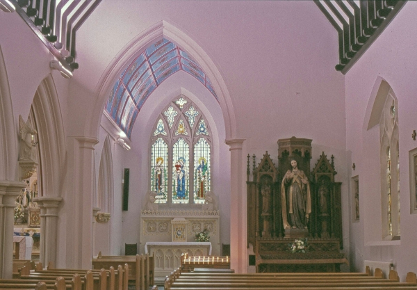 Pugin's nave and chancel looking north east (Image: Brian Andrews)