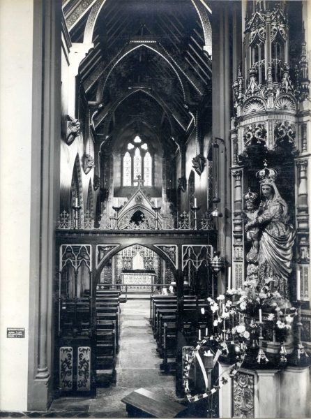 Blessed Sacrament Chapel c.1930 (Image: Nottingham Diocesan Archives)