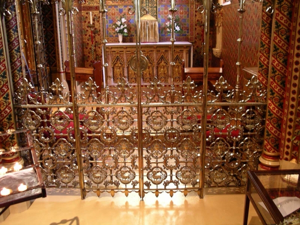 Blessed Sacrament chapel gates (Image: Nicholas Callinan)