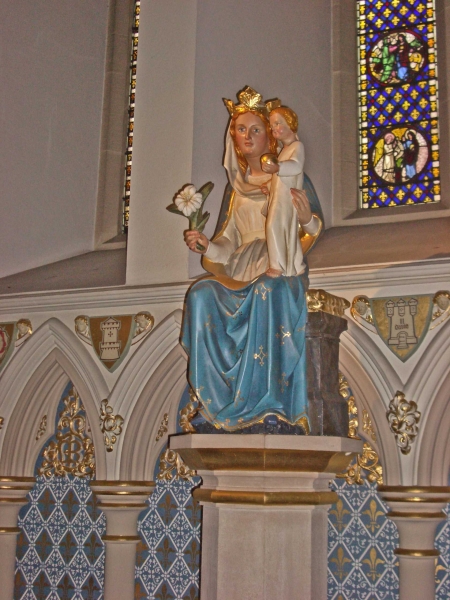 Virgin and Child statue, now in Lady Chapel (Image: Brian Andrews)