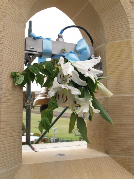 'Ave Maria' bell installed in the bellcote upper opening (Image: Brian Andrews)