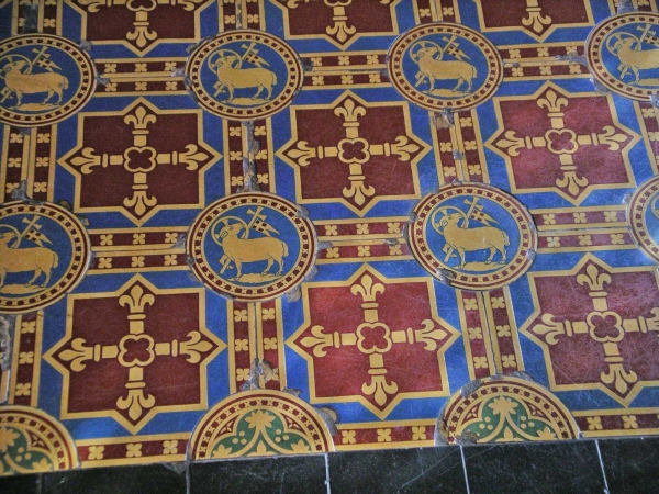 Chancel floor tiles (Image: Nicholas Callinan)
