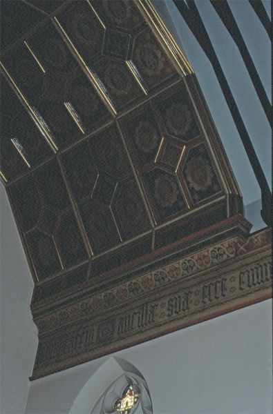 <p>Chapel ceiling (Image: Brian Andrews)</p>