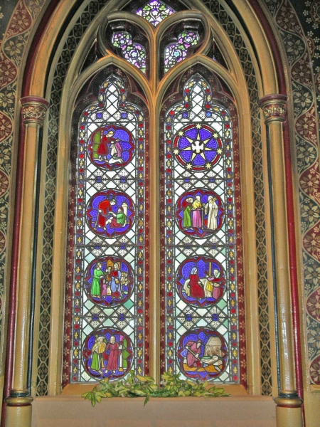 Corporal works of mercy window (Image: Nicholas Callinan)