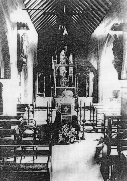 Interior looking east pre 1928 (Image: courtesy Michael Wortley)