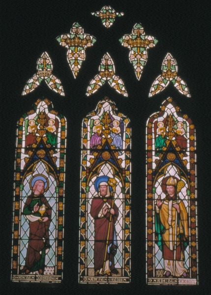 St John the Evangelist, St Giles & St Chad window (Image: Brian Andrews)