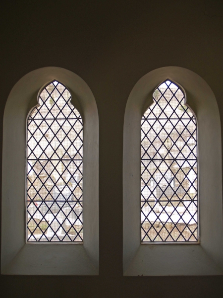 A pair of conserved aisle windows (Image: Brian Andrews)