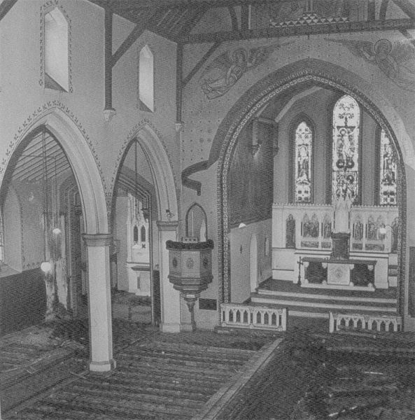 <p>Old interior looking north-east (Image: Courtesy Dudley Parish)</p>