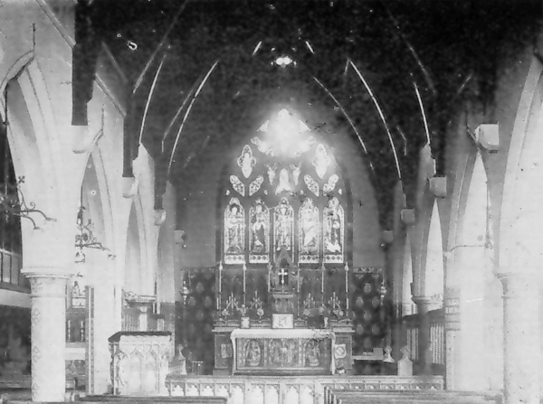 Interior looking east, early c.20