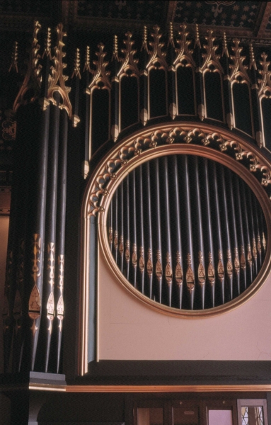 Detail of Oscott College organ (Image: Brian Andrews)