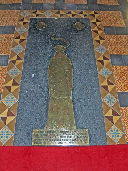 Fr Walter Rowe memorial brass (Image: Brian Andrews)