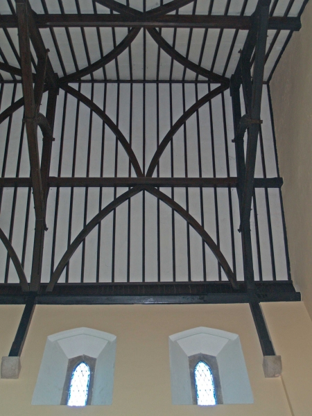 Detail of nave roof windbracing (Image: Brian Andrews)