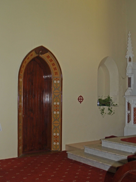 Sacristy door in chancel north wall (Image: Brian Andrews)