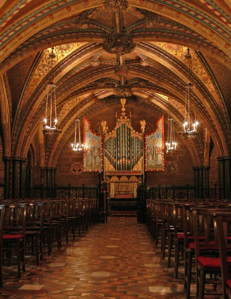 View of the organ looking east in the Chapel (Image: John Maidment)