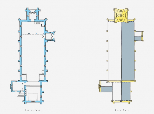 Ground and roof plans (Courtesy John King)