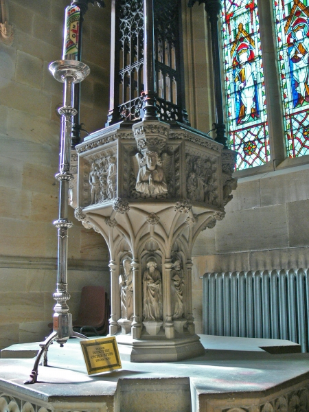 The baptismal font (Image: John Maidment)
