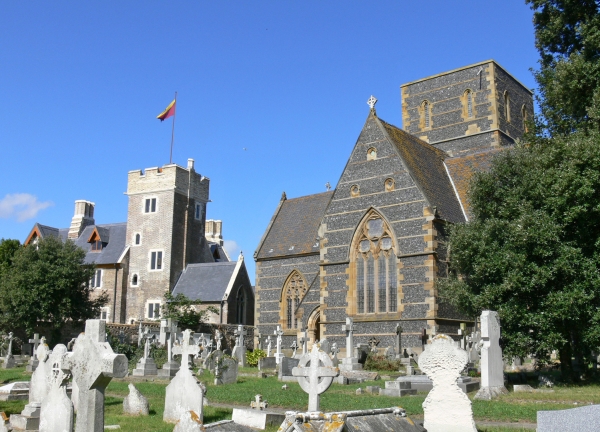 The church and The Grange from the south-east (Image: John Maidment)
