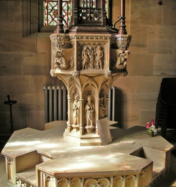 The baptismal font (Image: Nicholas Callinan)