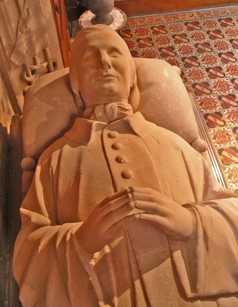 Detail of Pugin's effigy in the Pugin chantry (Image: Nicholas Callinan)