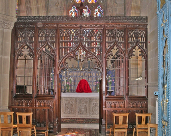 The rood screen, now in the Lady Chapel (Image: Nicholas Callinan)