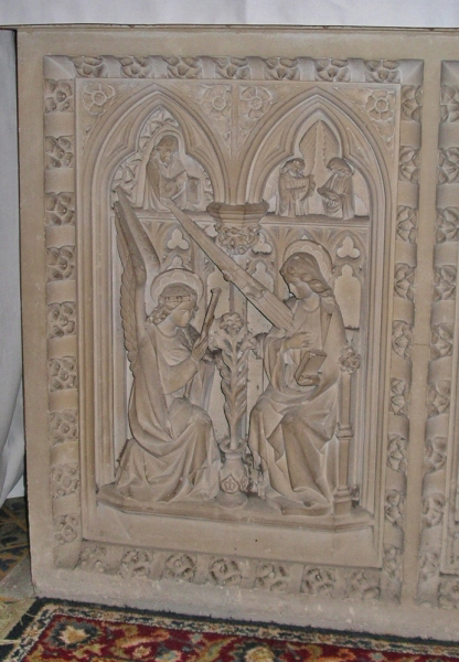 Annunciation panel, Lady altar front (Image: Nicholas Callinan)