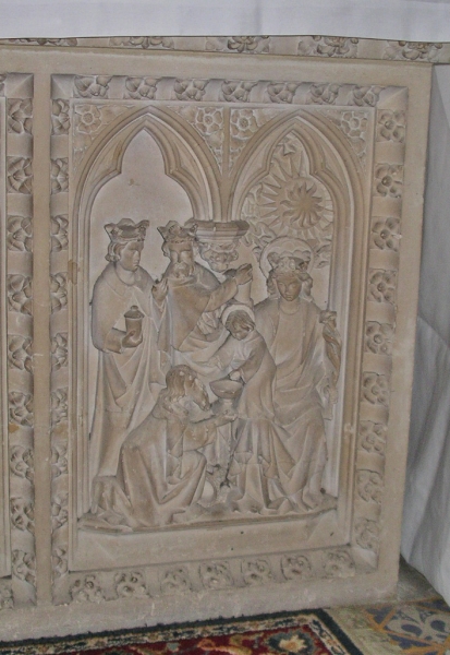Magi panel, Lady altar front (Image: Nicholas Callinan)