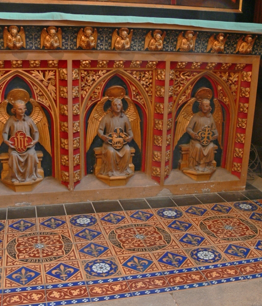 detail of the chantry altar originally in oratory at The Grange (Image: John Maidment)