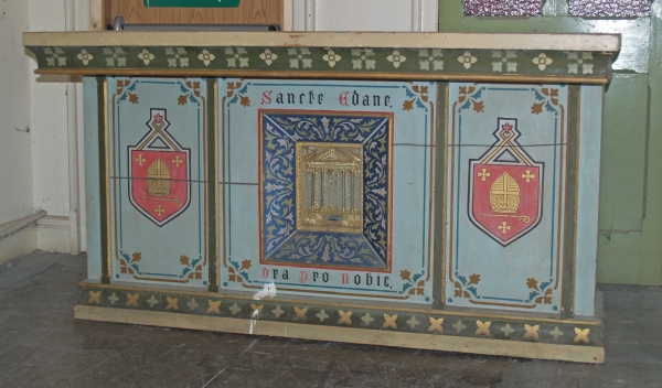 Altar from former rood screen north side (Image: Brian Andrews)
