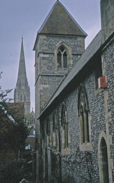 South flank with Salisbury Cathedral in distance (Image: Brian Andrews)