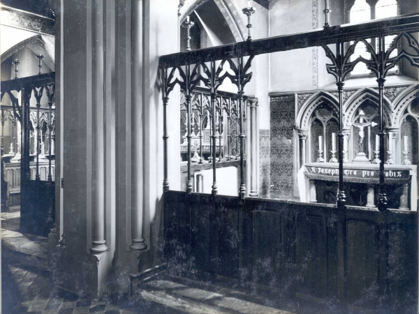 Eastern chapels c.1930 (Image: Nottingham Diocesan Archives)