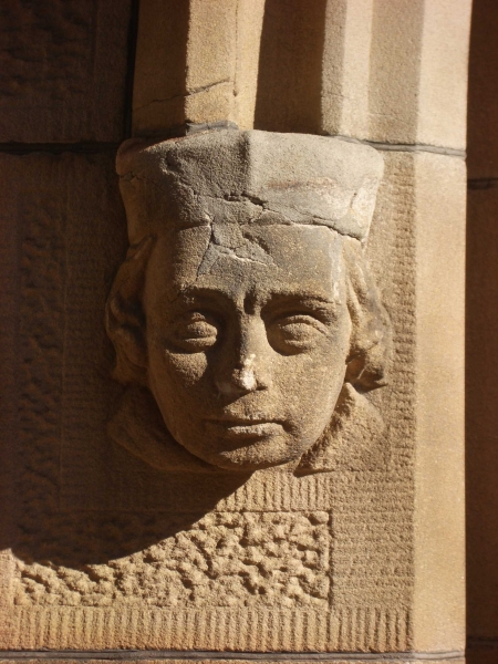 South porch dripstone termination (Image: Jude Andrews)