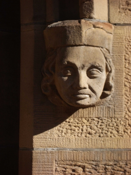 South porch dripstone termination (Image: Jude Andrews)